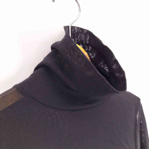 ミー イッセイミヤケ me ISSEY MIYAKE 16AW ハイネック ナイロン シアー トップ レディース