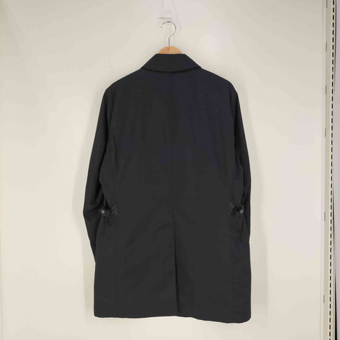 ゴタイリク 五大陸 ダウンインナー付き ストライプ 比翼コート メンズ 36