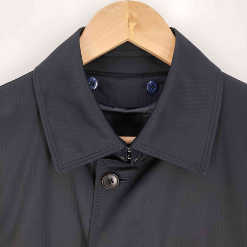 ゴタイリク 五大陸 ダウンインナー付き ストライプ 比翼コート メンズ 36