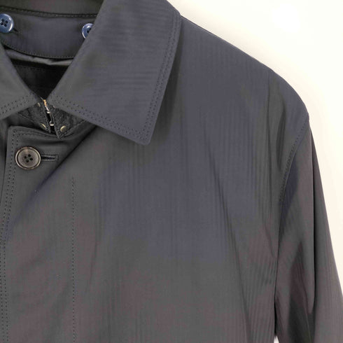 ゴタイリク 五大陸 ダウンインナー付き ストライプ 比翼コート メンズ 36