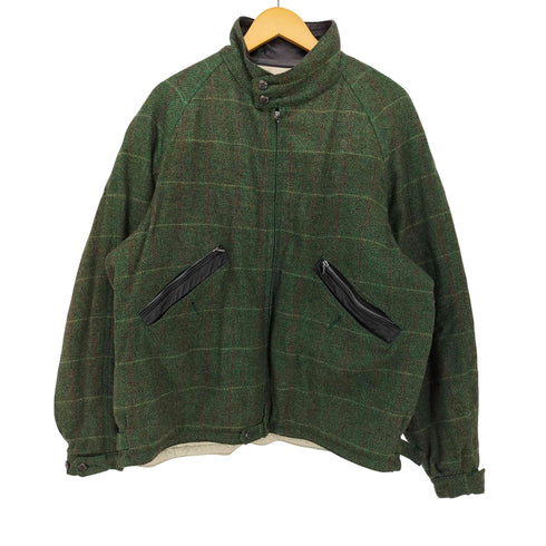 ナイジェルケーボン NIGEL CABOURN 80-90S アングローバル期 日本製 ヘリンボーン柄 チンストラップ ツイード ジャケット メンズ JPN:3