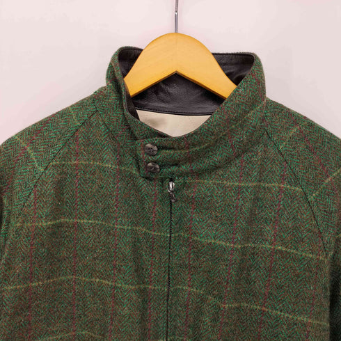 ナイジェルケーボン NIGEL CABOURN 80-90S アングローバル期 日本製 ヘリンボーン柄 チンストラップ ツイード ジャケット メンズ JPN:3