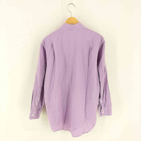 ラルフローレンパープルレーベル RALPH LAUREN PURPLE LABEL イタリア製 ギンガムチェック コットン ボタンダウンシャツ メンズ import:M