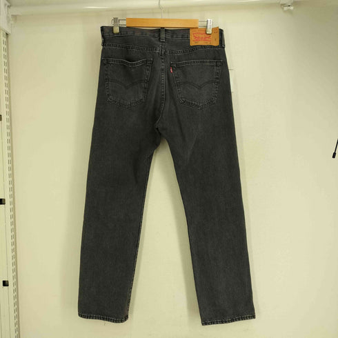 リーバイス Levis ヴィンテージブラック ストレートデニムパンツ メンズ 33/30