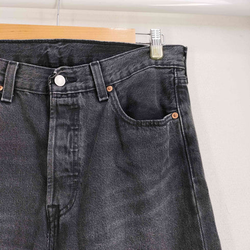 リーバイス Levis ヴィンテージブラック ストレートデニムパンツ メンズ 33/30