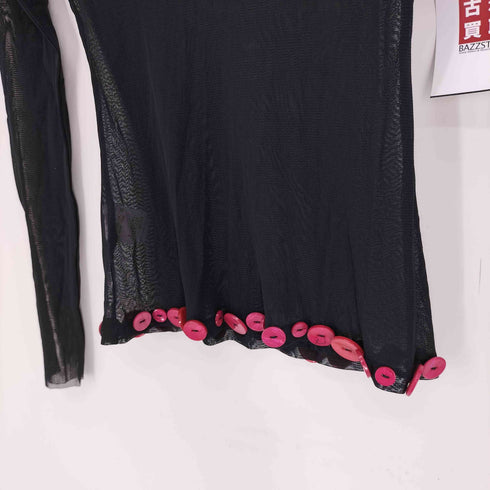 ジページェバイジャンポールゴルチエ JPG by GAULTIER ボタンデザイン タートルネック シアー トップ レディース EUR:40