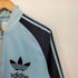 アディダス adidas 00S 裏地 フリース トレフォイル ロゴ プリント スリーストライプ ジップアップ ナイロン ブルゾン メンズ import:S