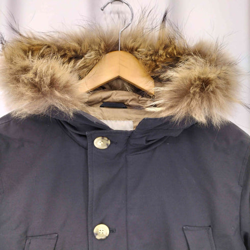 アデイインザライフユナイテッドアローズ A day in the life UNITED ARROWS ラクーンファー ハーフダウン コート メンズ import:L