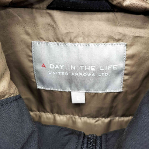 アデイインザライフユナイテッドアローズ A day in the life UNITED ARROWS ラクーンファー ハーフダウン コート メンズ import:L