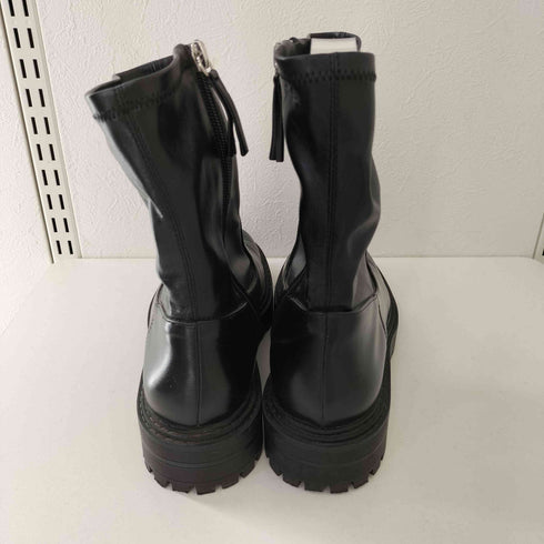 ザラ ZARA サイドジップショートブーツ レディース 38