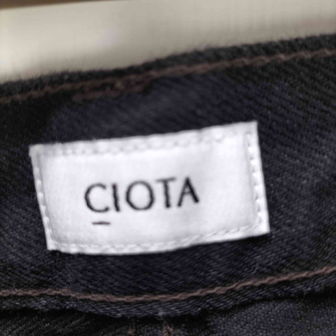 シオタ CIOTA 25SS STRAIGHT 5 POCKET PANTS Black ブラック スビンコットン 13.5oz ストレートジーンズ メンズ  JP 32