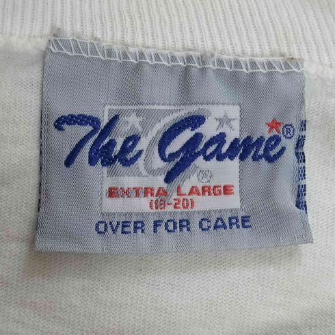 エムエルビー MLB The Game 袖シングル 裾ダブル プリント クルーネックTシャツ メンズ import:L