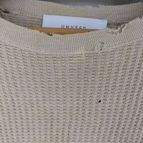 アンユーズド UNUSED DAMAGE THERMAL ダメージ サーマル ロングスリーブTシャツ メンズ JPN:2