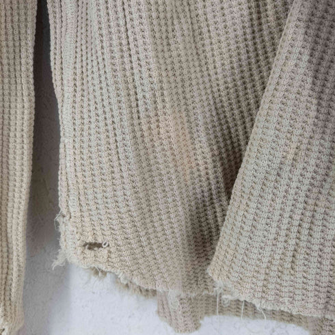 アンユーズド UNUSED DAMAGE THERMAL ダメージ サーマル ロングスリーブTシャツ メンズ JPN:2