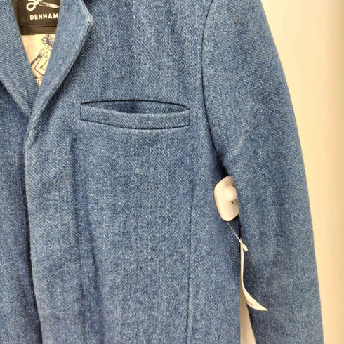 デンハム DENHAM COLLUSION LONDON CLOTH COMPANY 藍染 比翼 チェスターコート メンズ import:XS