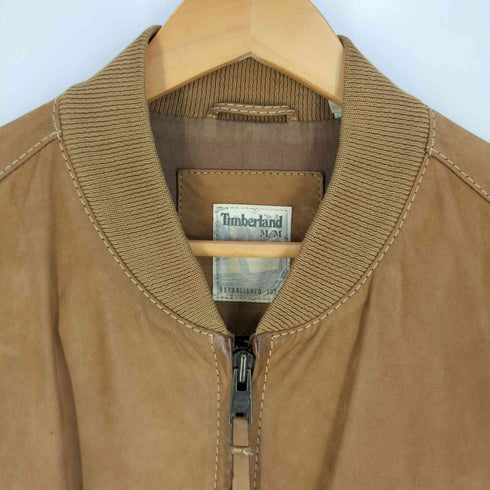 ティンバーランド Timberland ヘリテージボンバージャケット カウレザーブルゾン メンズ import:M