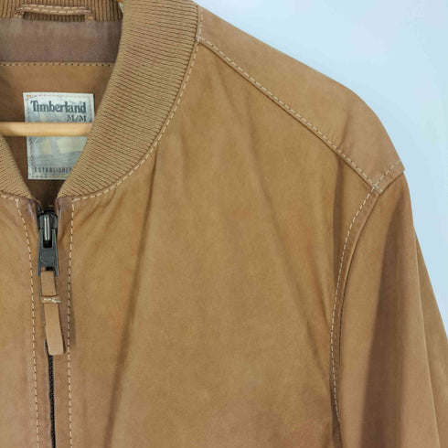 ティンバーランド Timberland ヘリテージボンバージャケット カウレザーブルゾン メンズ import:M