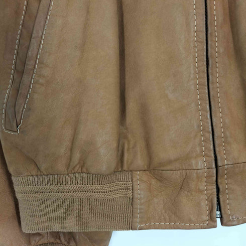 ティンバーランド Timberland ヘリテージボンバージャケット カウレザーブルゾン メンズ import:M