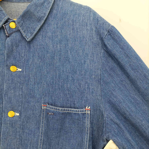 ラングラー Wrangler 70s BLUE BELL QUALITY CORTタグ 金ボタン 4ポケ デニムカバーオールジャケット メンズ 44