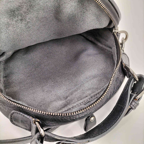 Miah シボ革 レザー 2WAY ハンド バッグ ショルダー バッグ レディース