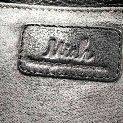 Miah シボ革 レザー 2WAY ハンド バッグ ショルダー バッグ レディース