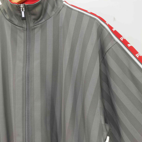 プーマ PUMA 90s ヒットユニオン製 背面ロゴプリント 裾ドローコード ストライプトラックジャケット メンズ L