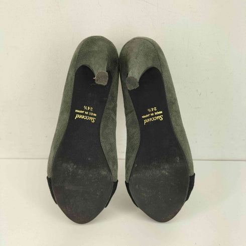 SUCCEED フロントベルトピンヒールパンプス レディース 24 1/2