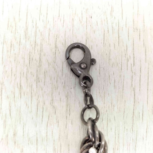 925刻印 ツイストチェーンパールブレスレット メンズ