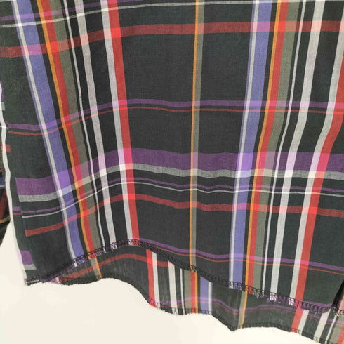 ラングラー Wrangler 80-90s マルチカラー ウエスタンチェックシャツ メンズ 17-35