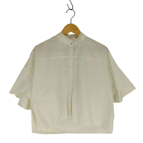 グリーンレーベルリラクシング GREEN LABEL RELAXING フレアスリーブ クロップド シャツ -マシンウォッシャブル・UVカット- レディース
