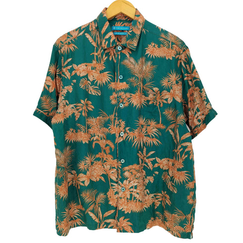 トリリチャード TORI RICHARD シルク100 総柄アロハシャツ メンズ import:M