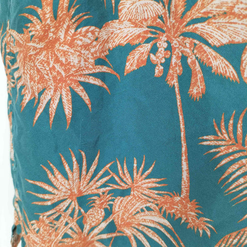 トリリチャード TORI RICHARD シルク100 総柄アロハシャツ メンズ import:M