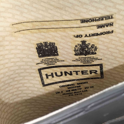 ハンター HUNTER ORIGINAL SHORT RUBBER BOOTS レインブーツ レディース 6M/7F