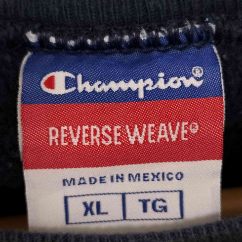 チャンピオン Champion 00S メキシコ製 MICHIGAN REVERSE WEAVE ラバープリント スウェット メンズ import:XL