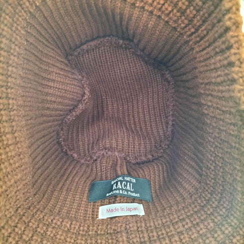 ラカル RACAL ニットバケットハット メンズ
