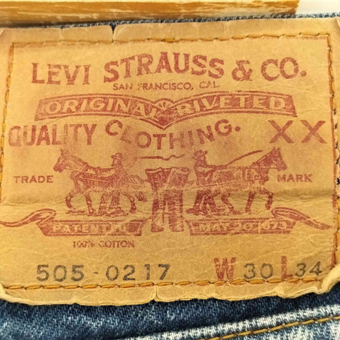 リーバイス Levis 80-90s ボタン裏359 505-0217 メンズ W30 L34