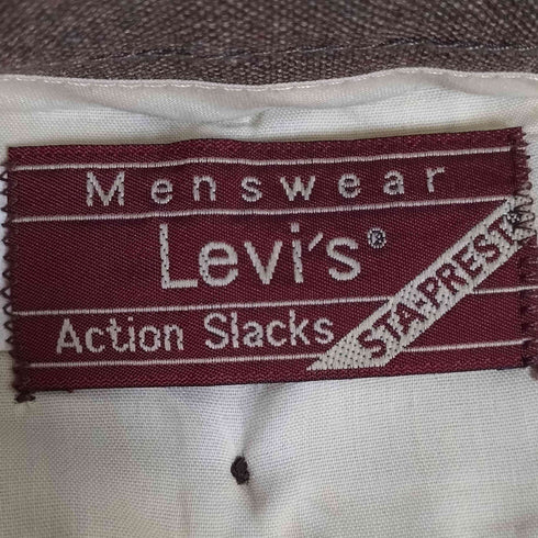 リーバイス Levis 80S~90S ACTION SLACKS STA-PREST ロケットTALON スラックス メンズ