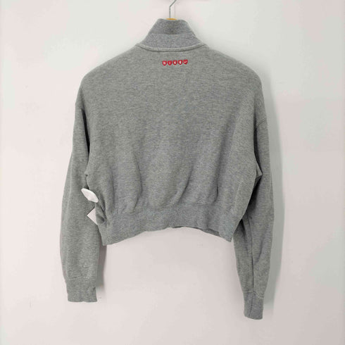 ナイキ NIKE ウィメンズ 1/2ジップ クロップド スウェットシャツ レディース import:M
