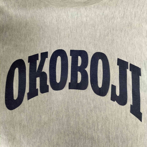 チャンピオン Champion OKOBOJI オカボジ ラバープリント カレッジロゴ REVERSE WEAVE リバースウィーブスウェット メンズ