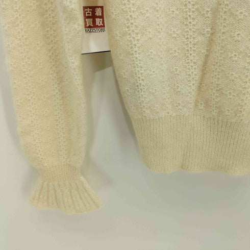 タラジャーモン TARA JARMON イタリア製 ビッグカラージャガードプルオーバーニット レディース
