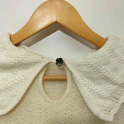 タラジャーモン TARA JARMON イタリア製 ビッグカラージャガードプルオーバーニット レディース