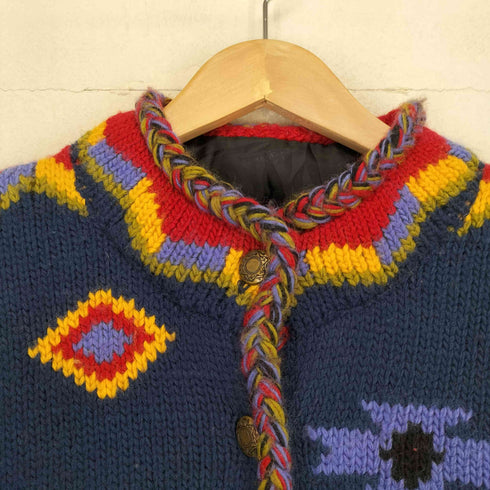 コールドウォータークリーク Coldwater Creek 90S 総柄カーディガン レディース import:XL