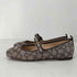 コーチ COACH C リベット メリー ジェーン・シグネチャー ジャカード レディース US:7.5