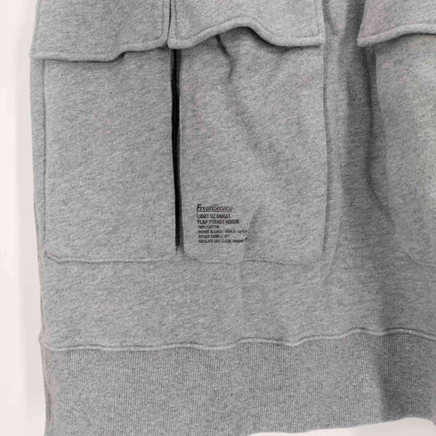 フレッシュサービス Fresh Service 別注 LIGHT OZ SWEAT FLAP POCKET HOODIE フラップポケットフーディー メンズ JPN:L