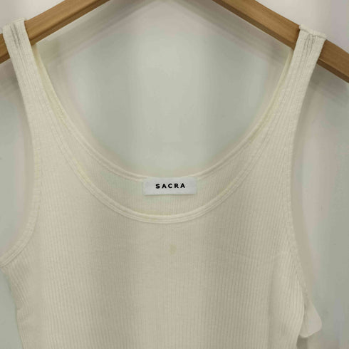 サクラ SACRA リブ ノースリーブ シャツ タンクトップ レディース JPN:38