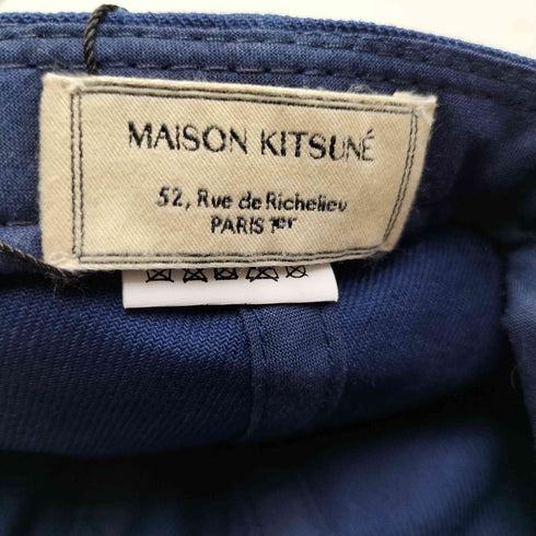 メゾンキツネ MAISON KITSUNE TRICOLOR FOX PATCH CAP 6P トリコロール フォックス パッチ 6パネル キャップ メンズ