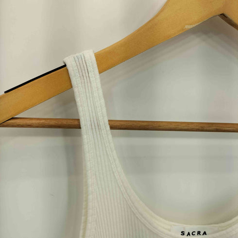 サクラ SACRA リブ ノースリーブ シャツ タンクトップ レディース JPN:38