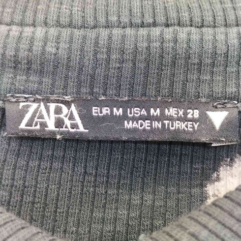 ザラ ZARA フェイドエフェクト ボタントップス レディース import:M