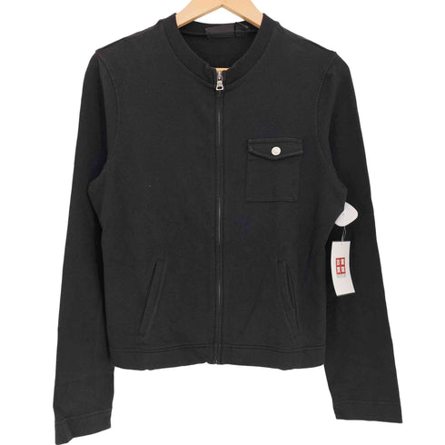 ポロジーンズカンパニーラルフローレン POLO JEANS COMPANY RALPH LAUREN フロントポケット ジップアップスウェット 短丈 レディース import:L