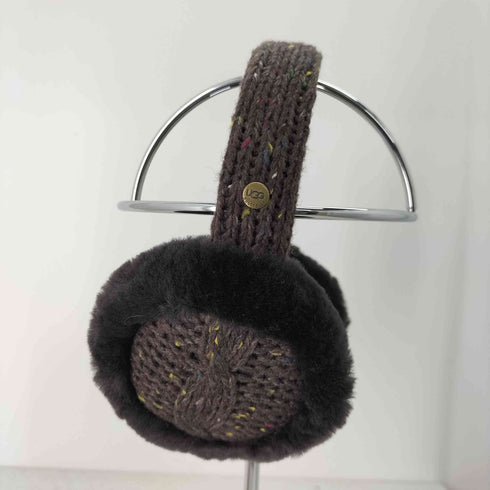 アグ UGG ケーブルニット ファー イヤーマフ ヘッドホン機能付 レディース